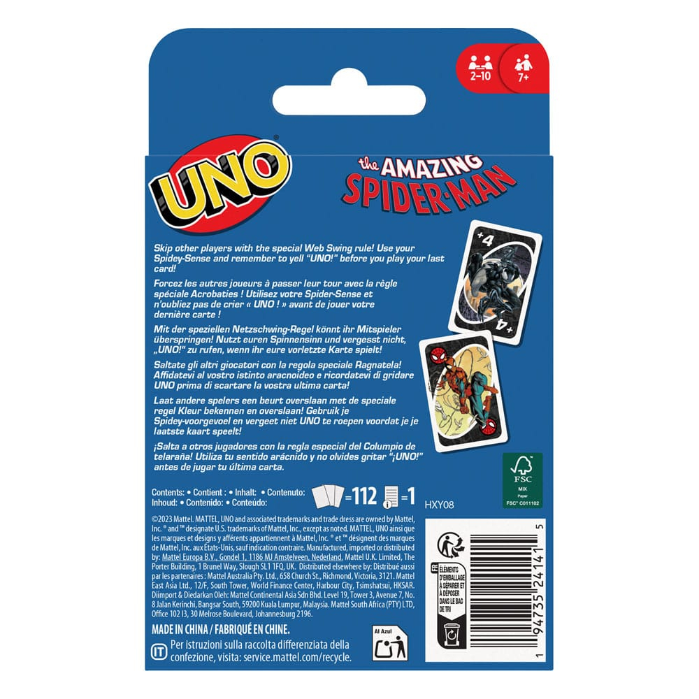 Joc UNO The Amazing Spider-Man Card Game Marvel [5]