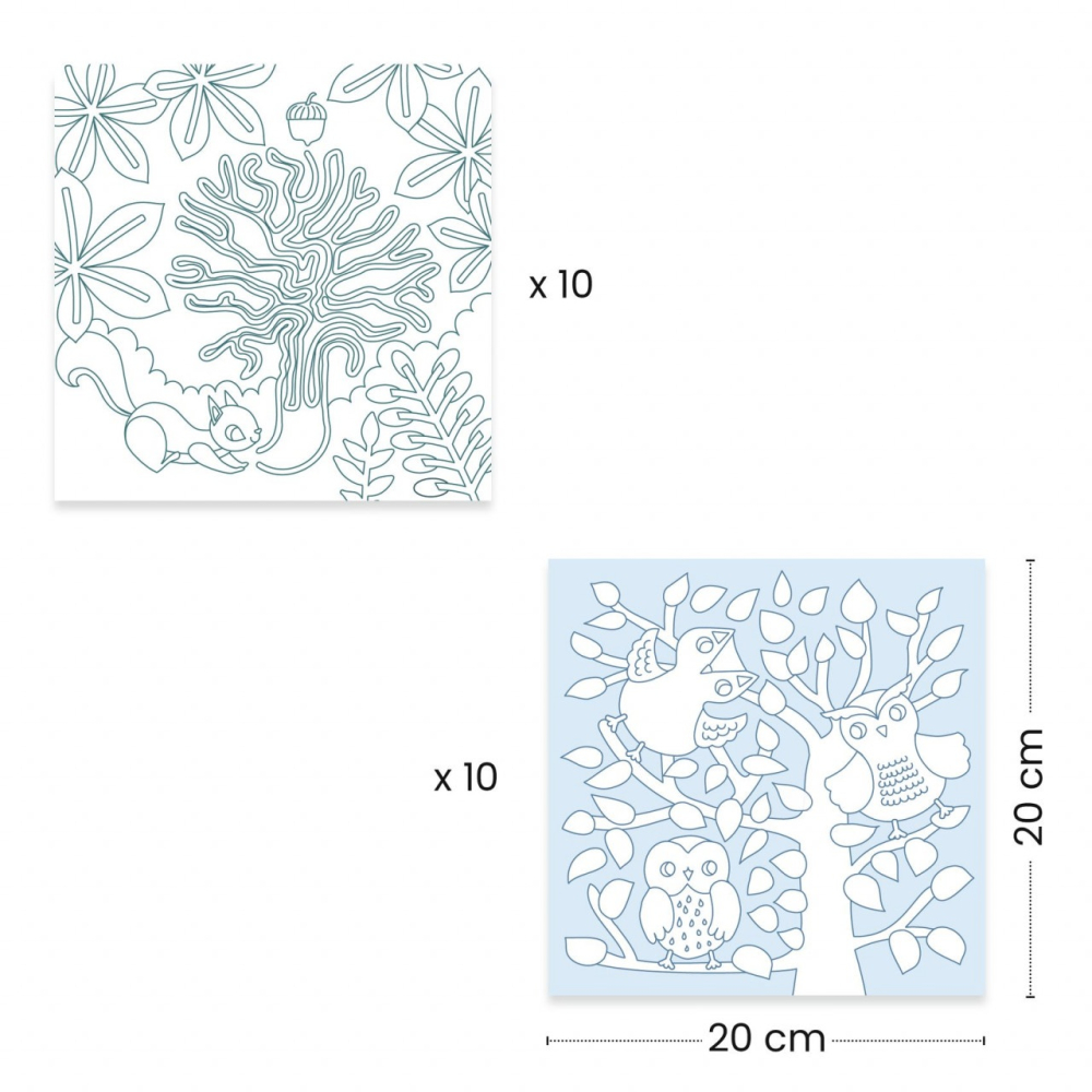 Jocuri si planse de colorat Padure, Djeco [5]