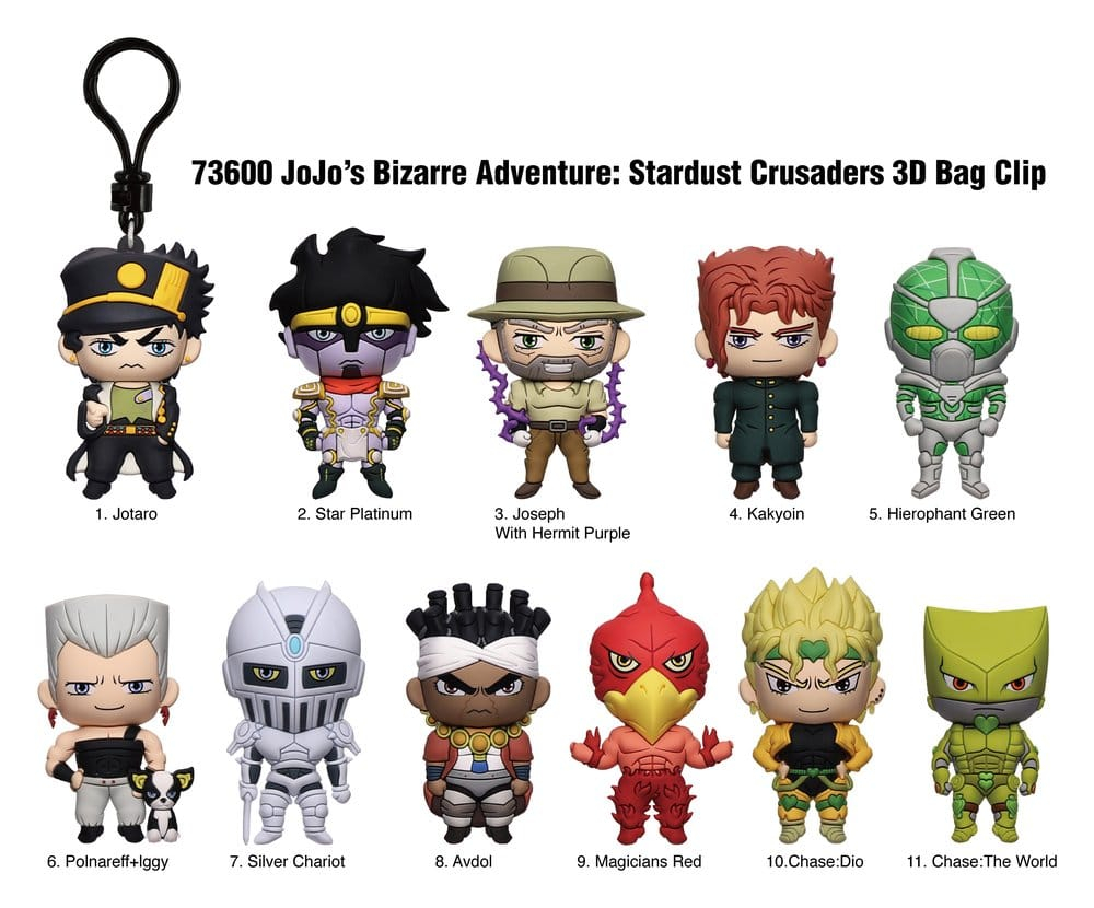 JoJo's Bizarre Adventure 3D PVC Bag Clips Series 1 Blind Bag Display (24) [2]