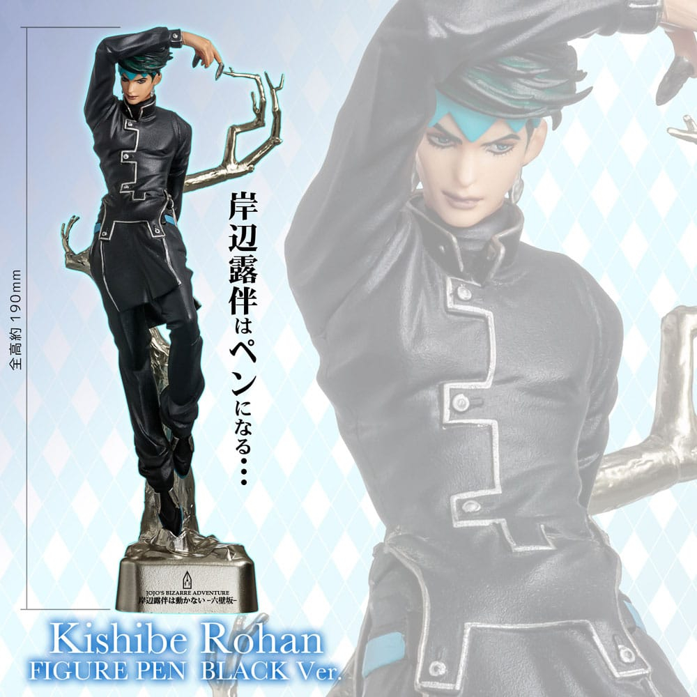 JoJo's Bizarre Adventure Figural Pen Rohan Kishibe Black Ver. 19 cm [6]