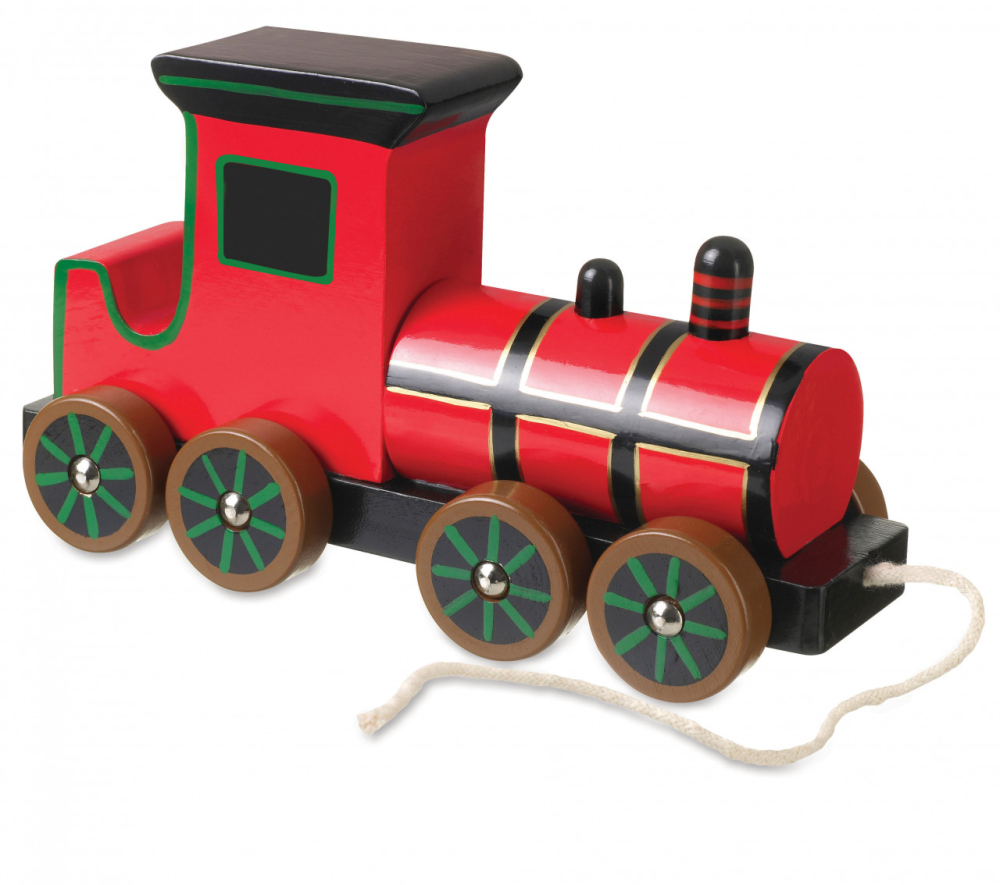 Jucarie de tras Locomotiva cu aburi, Orange Tree Toys [1]