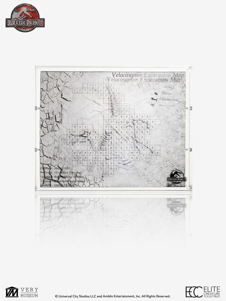 Jurassic Park III Excavation Map Velociraptor 27 cm [9]