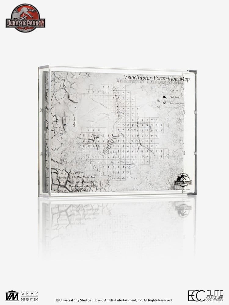 Jurassic Park III Excavation Map Velociraptor 27 cm [8]