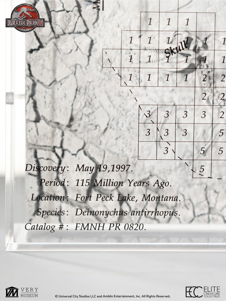 Jurassic Park III Excavation Map Velociraptor 27 cm [5]