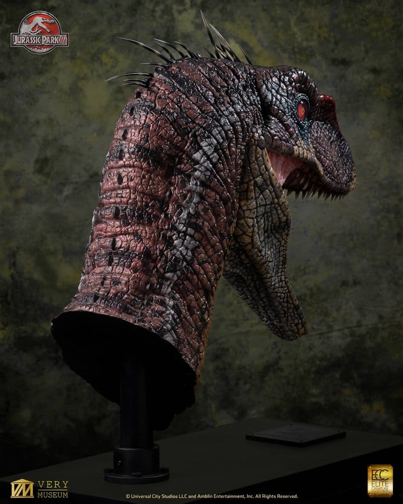 Jurassic Park III Life Size Bust Male Alpha Velociraptor "Blood Knight" 83 cm [12]