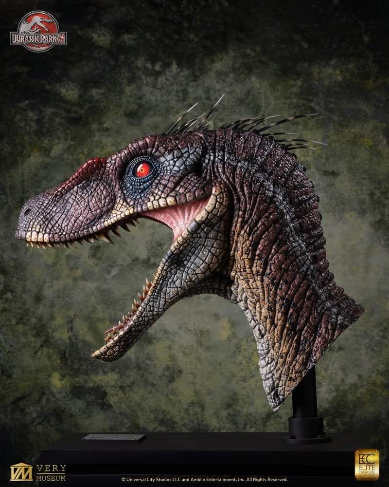 Jurassic Park III Life Size Bust Male Alpha Velociraptor "Blood Knight" 83 cm [16]