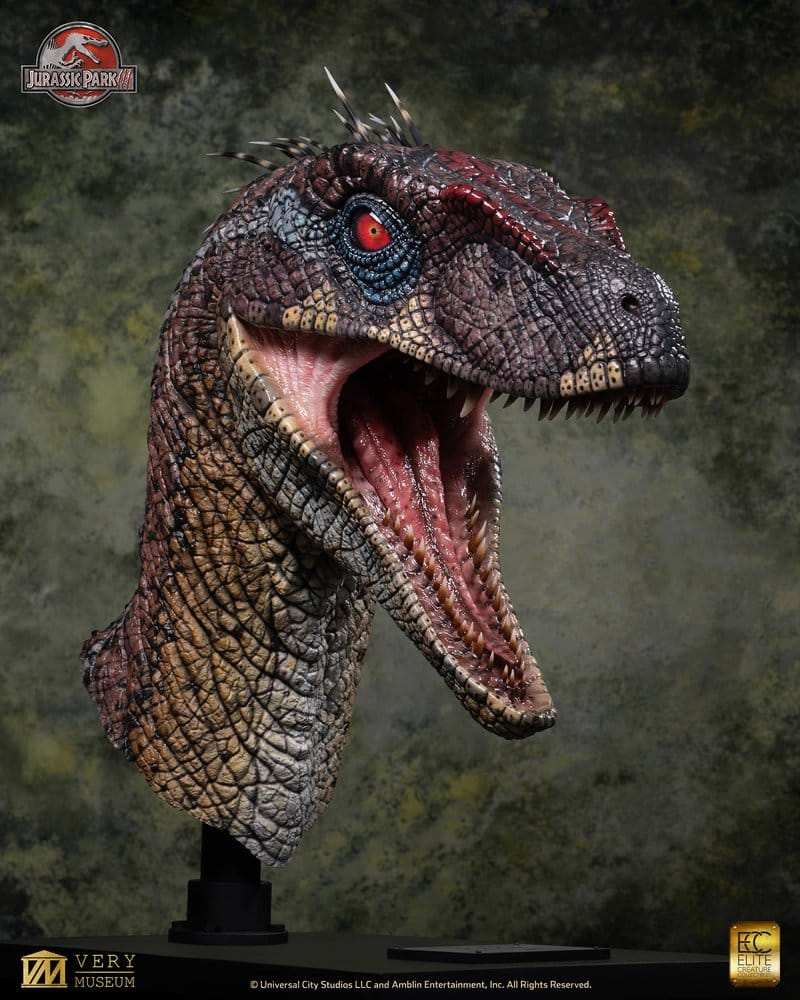 Jurassic Park III Life Size Bust Male Alpha Velociraptor "Blood Knight" 83 cm [24]