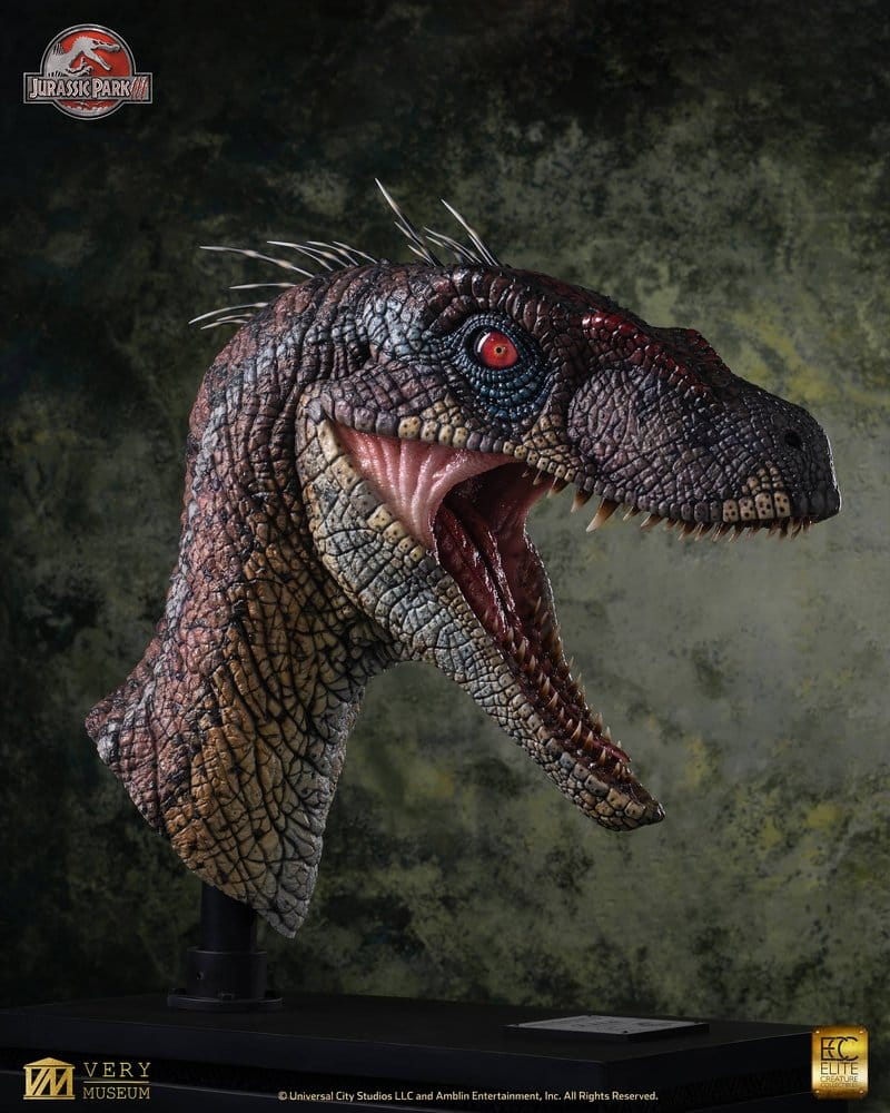 Jurassic Park III Life Size Bust Male Alpha Velociraptor "Blood Knight" 83 cm [20]
