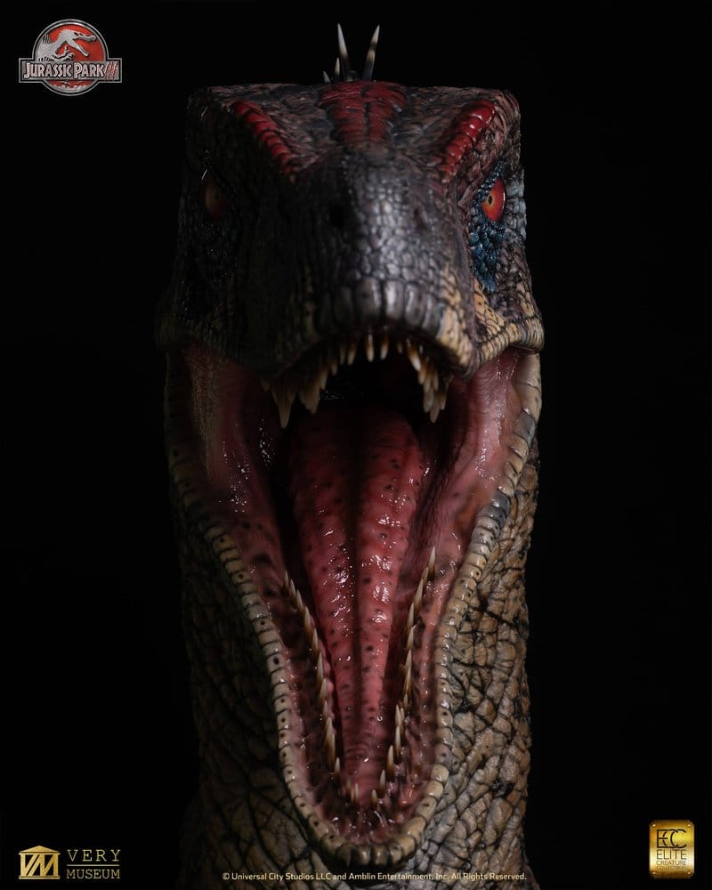 Jurassic Park III Life Size Bust Male Alpha Velociraptor "Blood Knight" 83 cm [2]