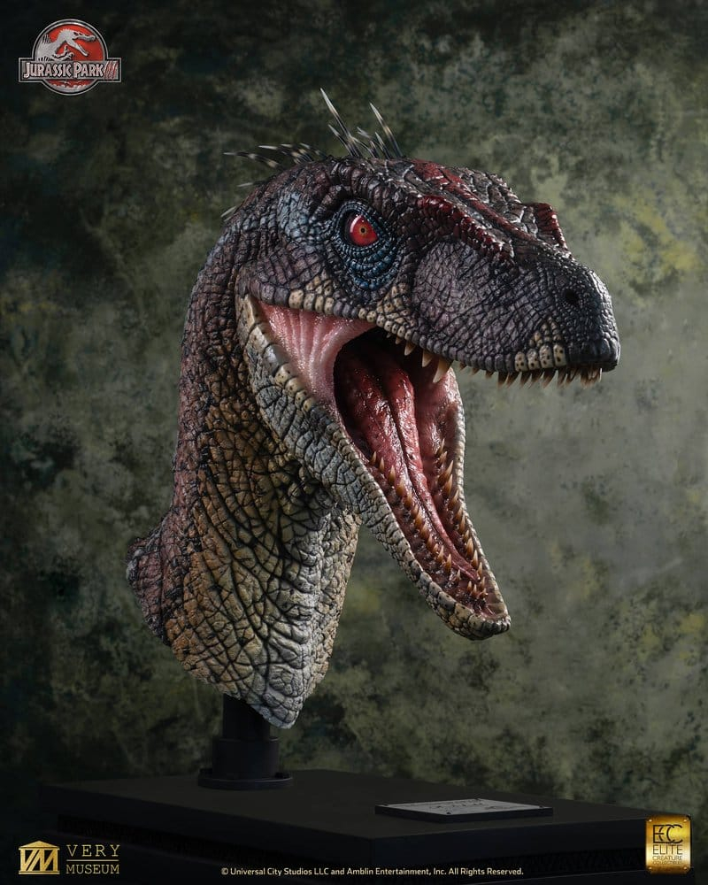Jurassic Park III Life Size Bust Male Alpha Velociraptor "Blood Knight" 83 cm [19]