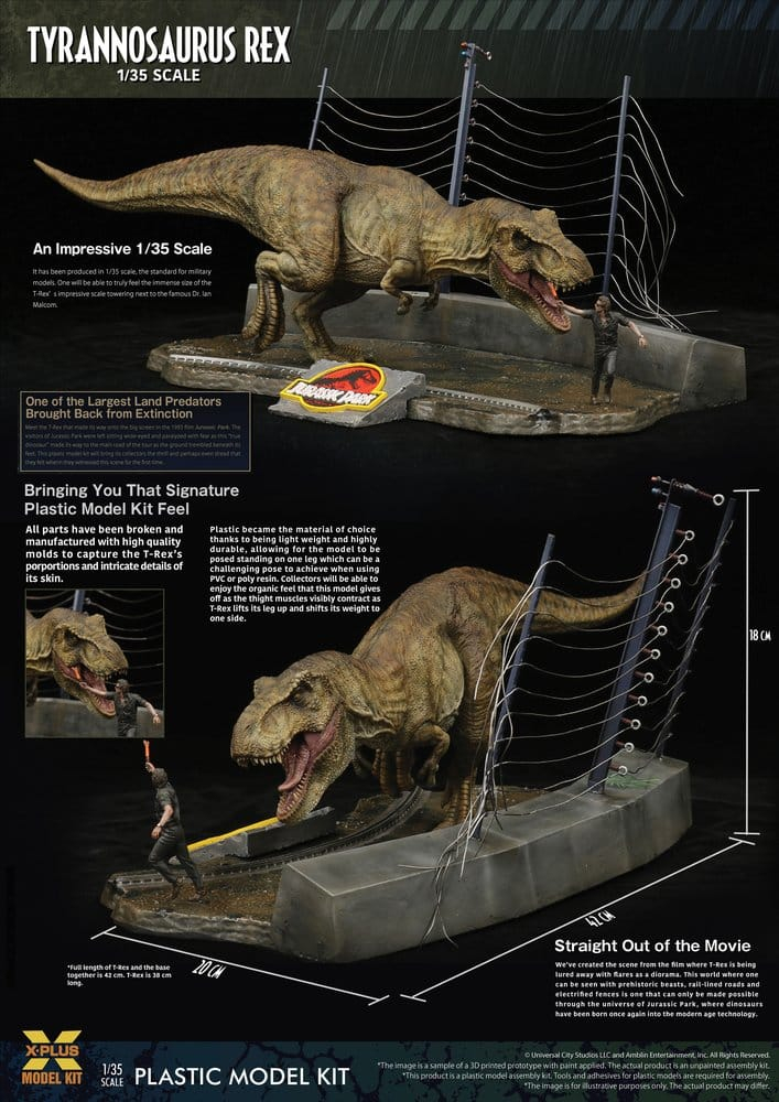Jurassic Park Plastic Model Kit 1/35 Tyrannosaurus Rex 42 cm [2]