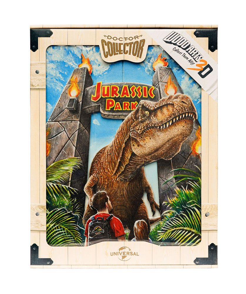 Jurassic Park WoodArts 3D Wooden Wall Art Rex Attack 30 x 40 cm [2]