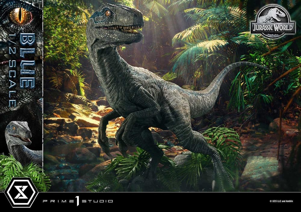 Jurassic World: Fallen Kingdom (Film) Legacy Museum Collection Statue 1/2 Blue 88 cm [4]