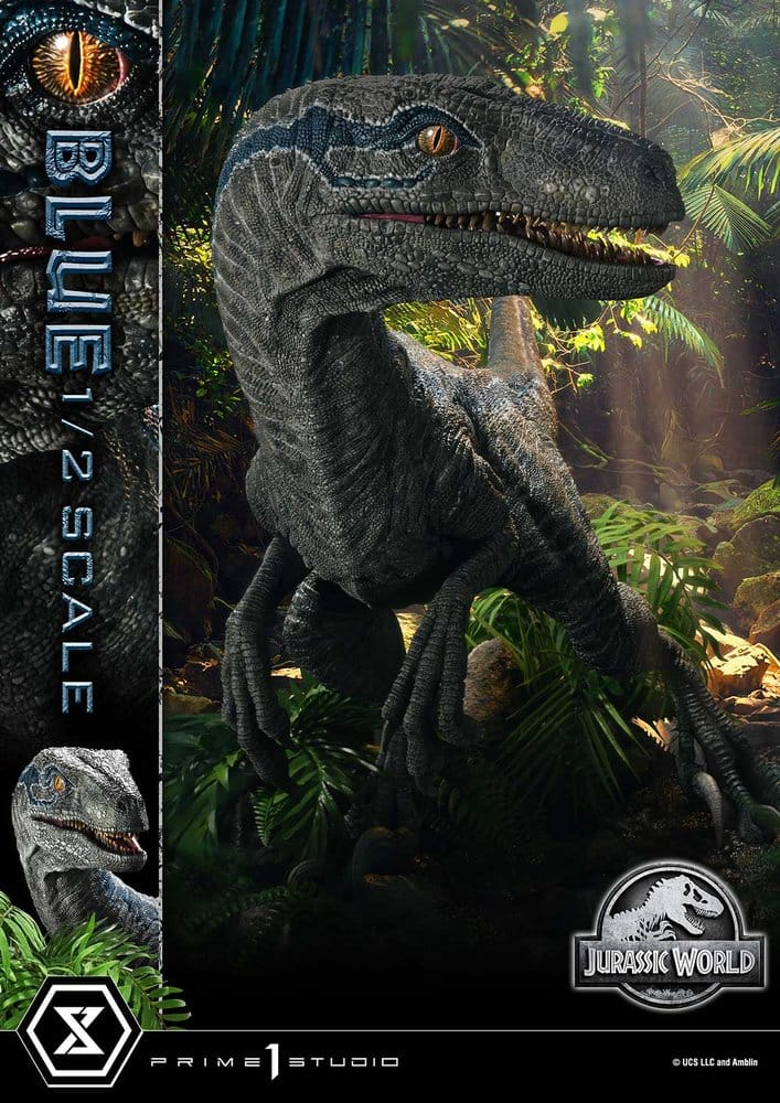 Jurassic World: Fallen Kingdom (Film) Legacy Museum Collection Statue 1/2 Blue 88 cm [3]