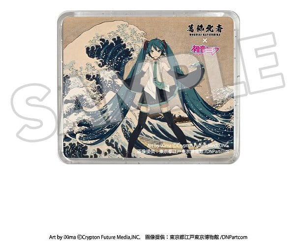 Katsushika Hokusai x Hatsune Miku 3D Magnet Thirty-six Views of Mount Fuji The Great Wave off Kanagawa [2]