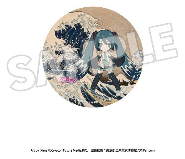 Katsushika Hokusai x Hatsune Miku Pins 6 cm Blind Box Assortment (8) [8]