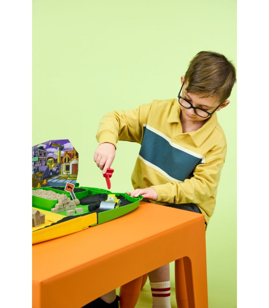 Kinetic Sand Construction Zone - Set Zona de Constructii cu Vehicule [6]