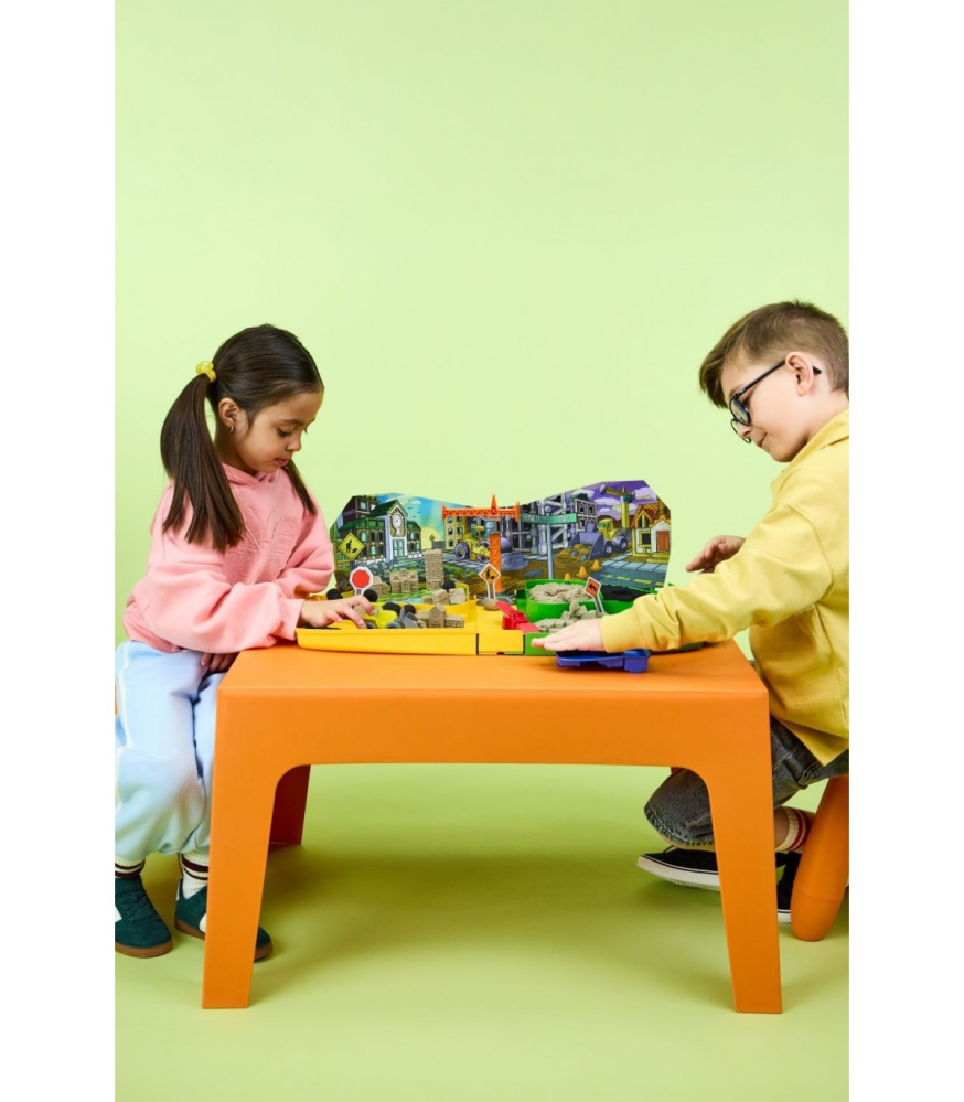 Kinetic Sand Construction Zone - Set Zona de Constructii cu Vehicule [7]