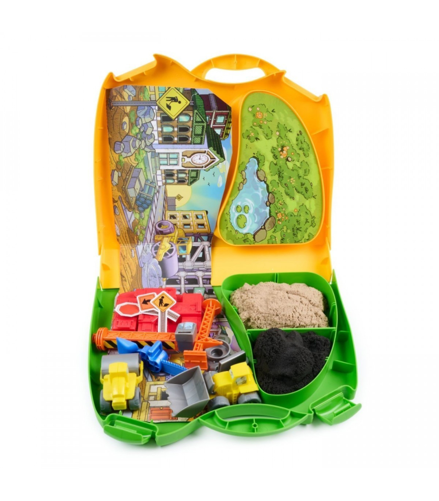 Kinetic Sand Construction Zone - Set Zona de Constructii cu Vehicule [2]