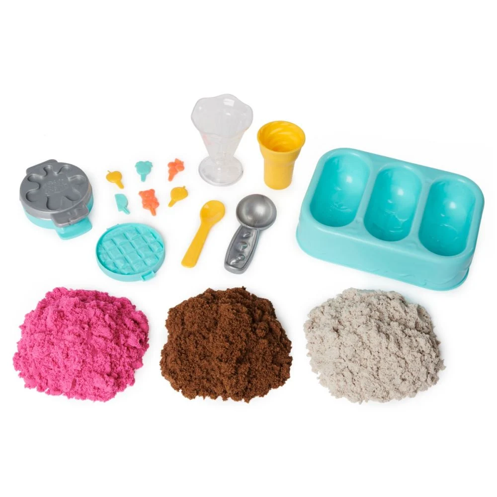 Kinetic Sand Ice Cream Treats - Set Creativ cu Nisip Parfumat 454 g [2]