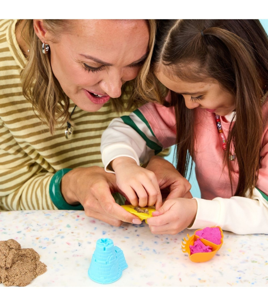 Kinetic Sand Tarm Nisipos - Set Creativ 900 g, 3 Culori [7]
