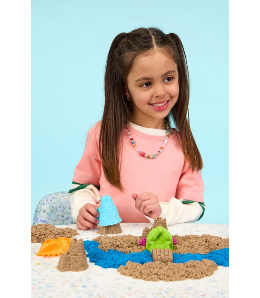 Kinetic Sand Tarm Nisipos - Set Creativ 900 g, 3 Culori [4]