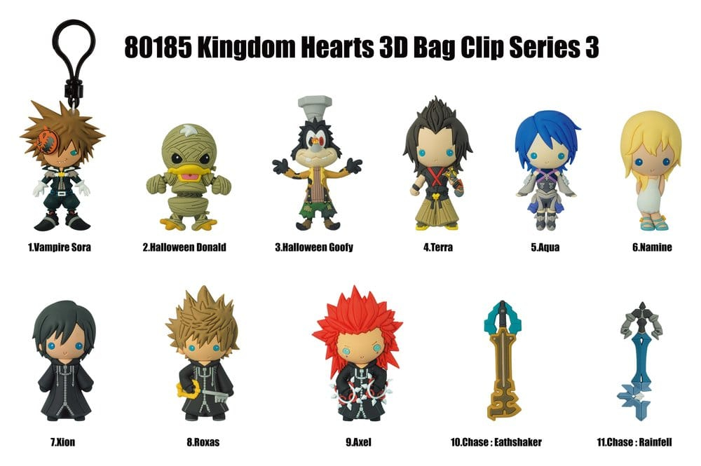 Kingdom Hearts 3D Foam Bag Clips Series 3 Display (24) [2]