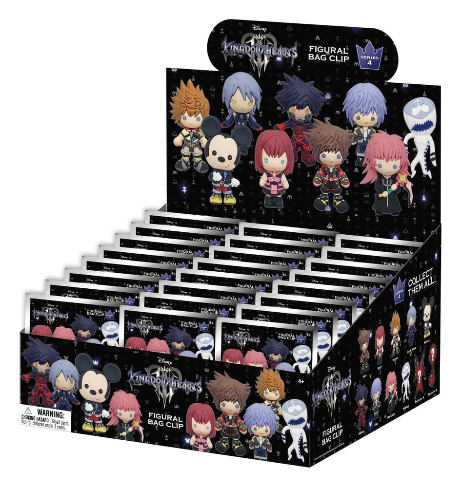 Kingdom Hearts 3D PVC Bag Clips Series 4 Display (24) [3]