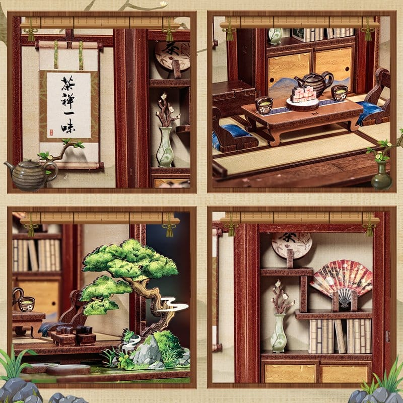 Kirishima Cha-an - DIY Miniature House Kit cu LED [4]