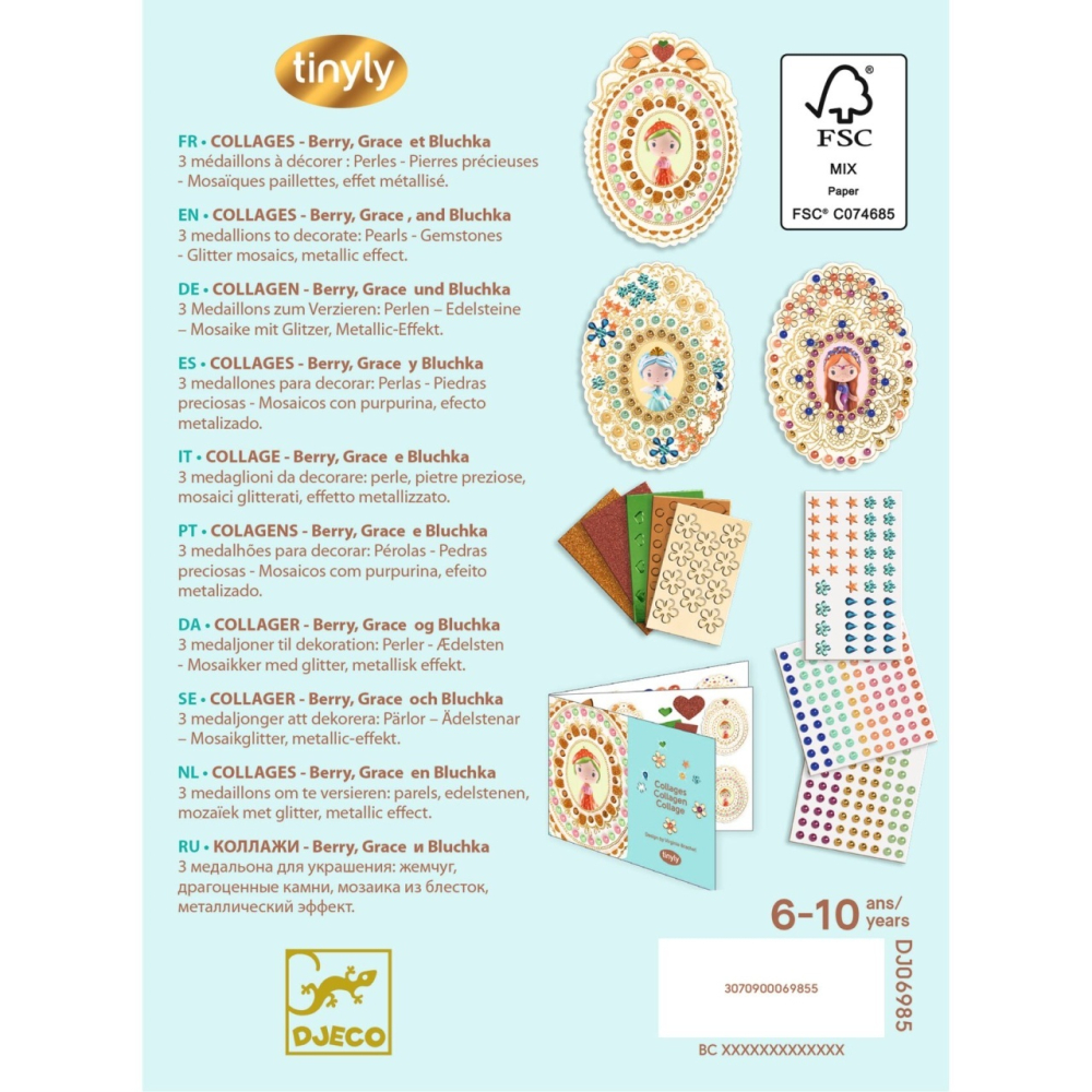 Kit creativ colaj Berry & Co, Djeco [5]