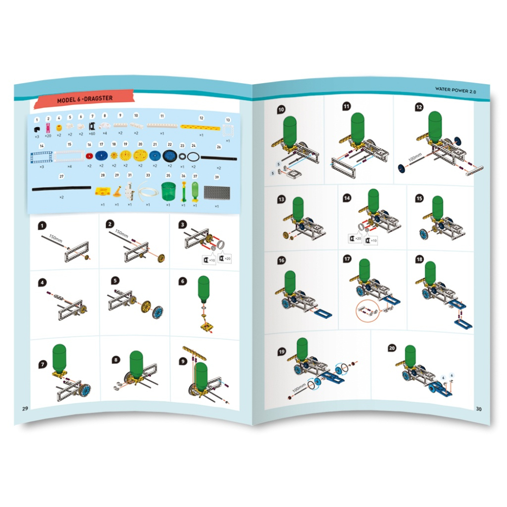 Kit STEM Construieste mecanisme propulsate cu apa, Genius Toy [2]