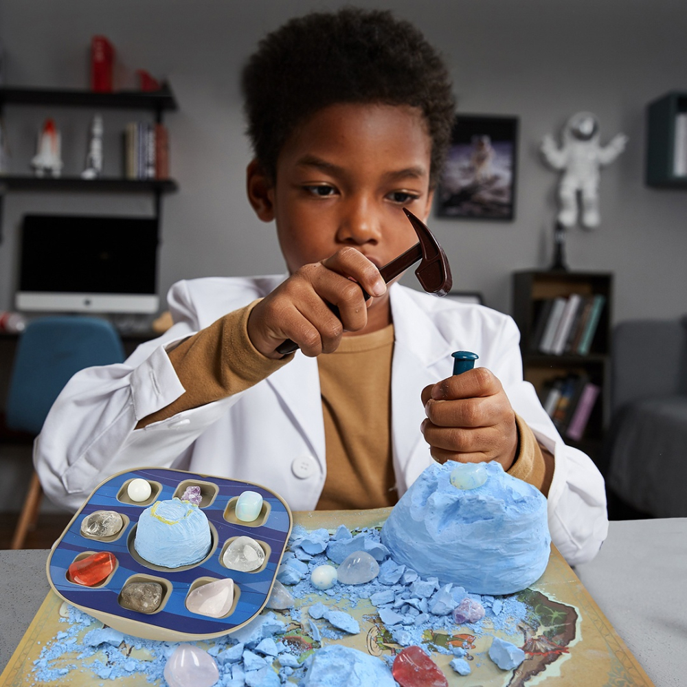 Kit STEM de excavare pietre prețioase din "Marea gaură albastră" Belize, TopBright [5]