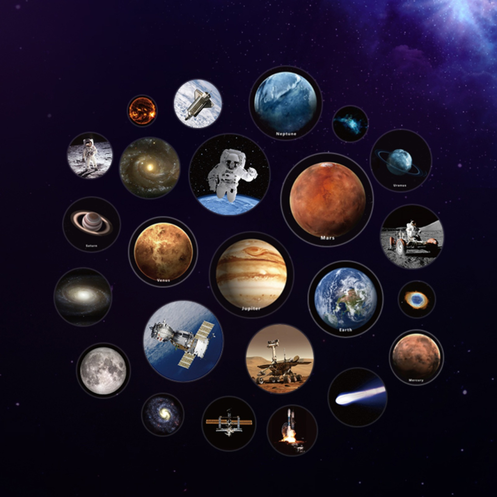 Kit STEM Sistemul solar 3D cu proiector si redare vocala, TopBright [4]