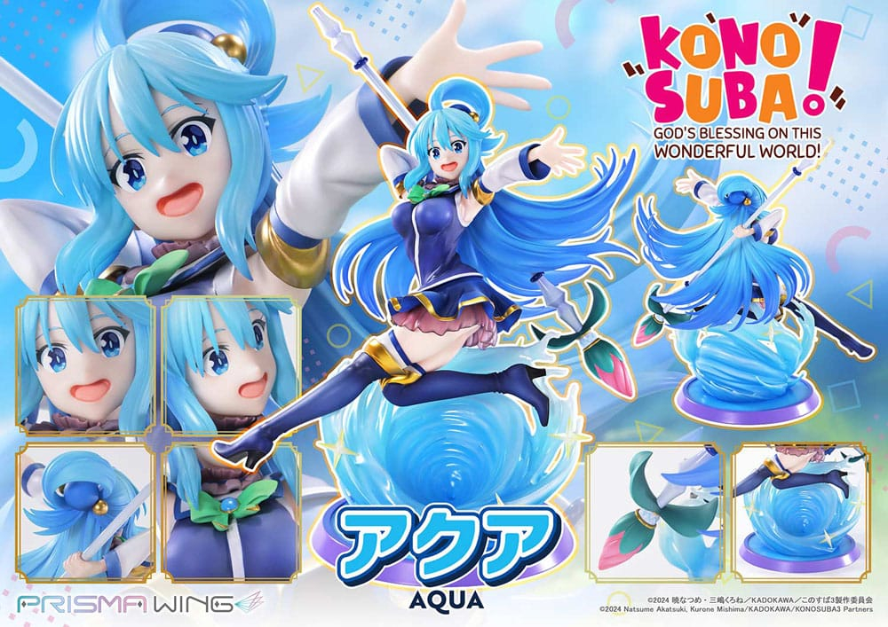 Konusuba - God's blessing on this wonderful world! Prisma Wing PVC Statue 1/7 Aqua 24 cm [3]