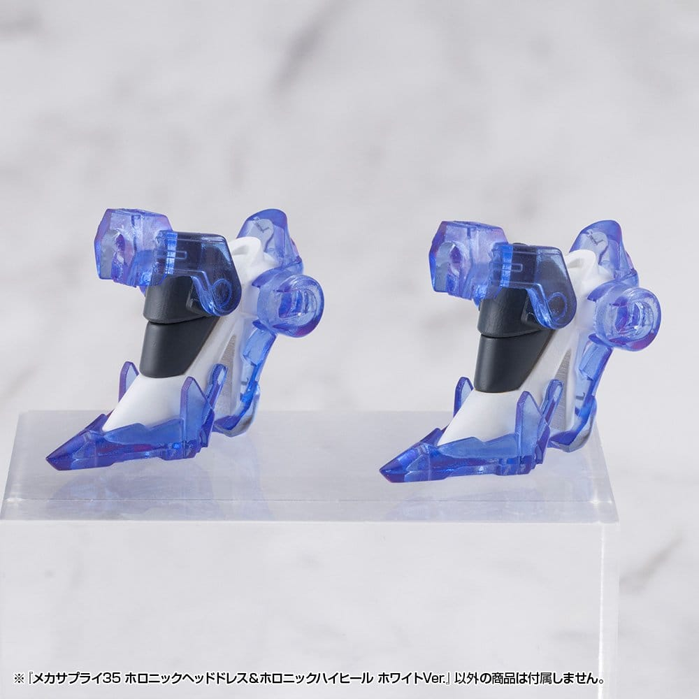 Kotobukiya M.S.G. Model Kit Accessory Set Mecha Supply 34 Holonic Headdress & Holonic High Heels White Ver. [7]