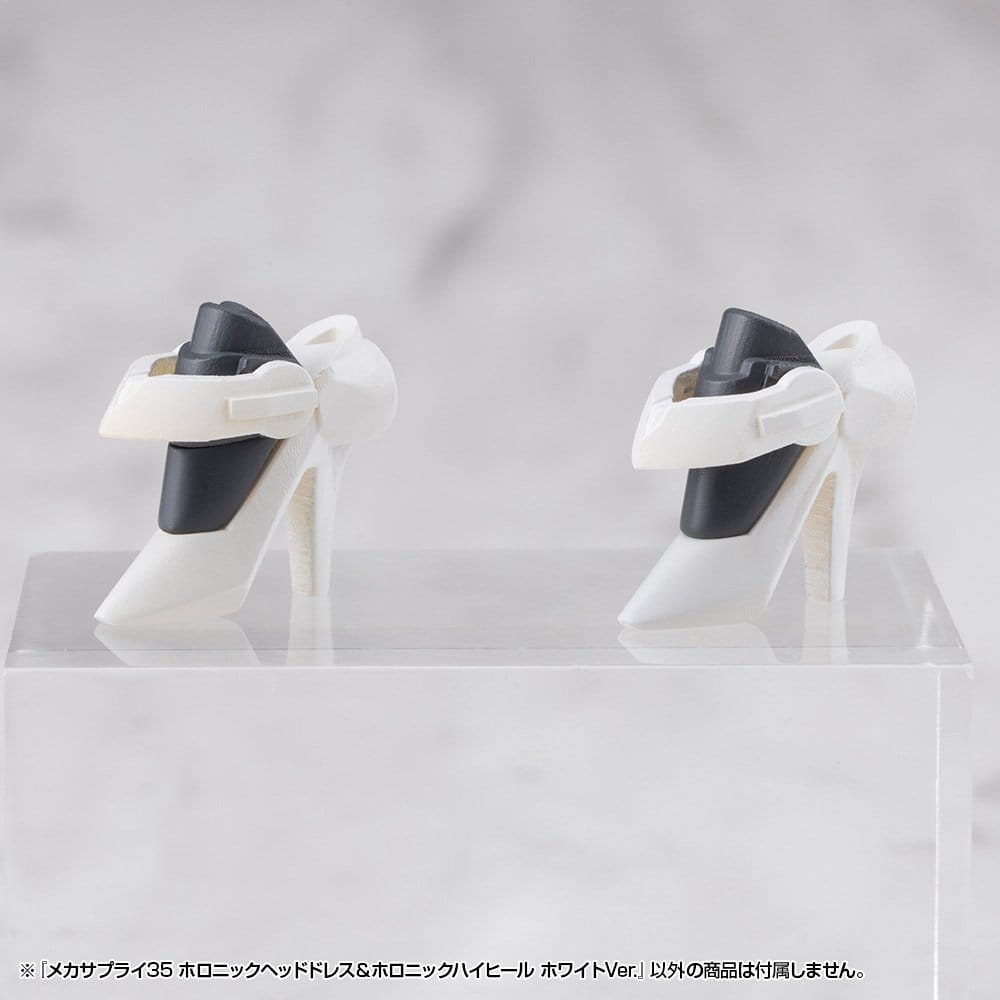 Kotobukiya M.S.G. Model Kit Accessory Set Mecha Supply 34 Holonic Headdress & Holonic High Heels White Ver. [3]