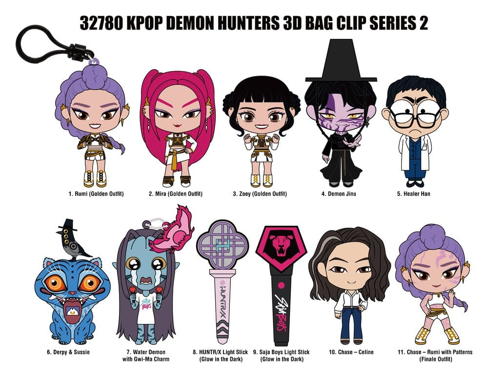 KPop Demon Hunters 3D PVC Bag Clips Series 2 Display (24) [2]