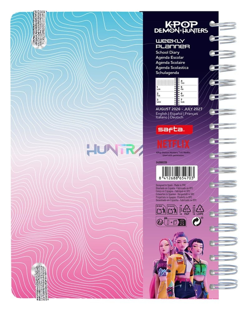 KPop Demon Hunters School Diary weekly planner 2026/2027 A5 [2]