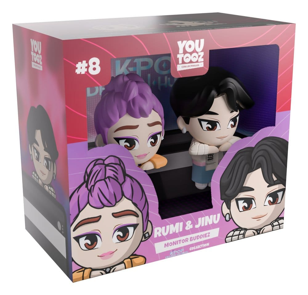 KPop Demon Hunters Vinyl Figures Jinu & Rumi Monitor Buddiez 6 cm [3]