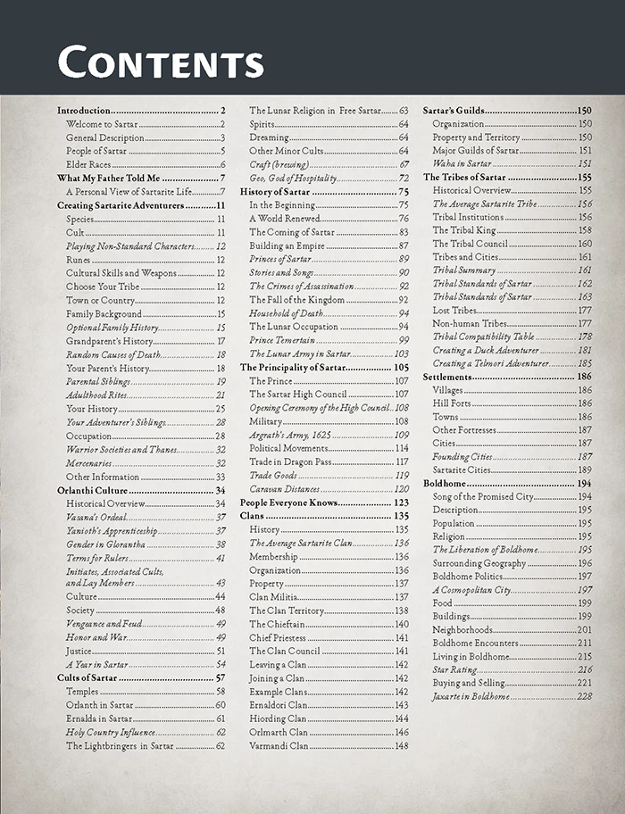 Lands of RuneQuest: Sartar EN - Supliment RPG Hardcover - Chaosium [3]