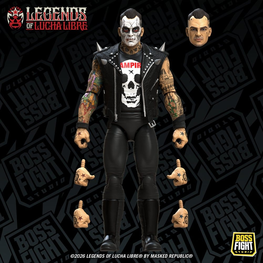 Legends of Lucha Libre Fanaticos Action Figure Vampiro Coffin Box Resurrected 15 cm [4]