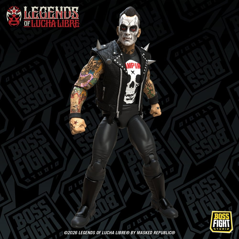 Legends of Lucha Libre Fanaticos Action Figure Vampiro Coffin Box Resurrected 15 cm [7]