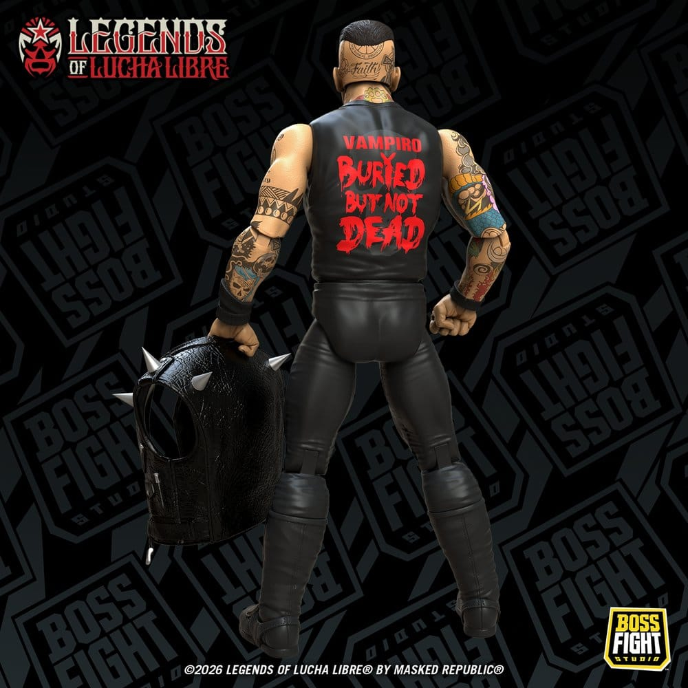 Legends of Lucha Libre Fanaticos Action Figure Vampiro Coffin Box Resurrected 15 cm [2]