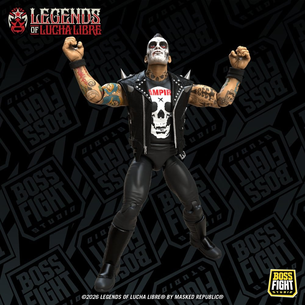 Legends of Lucha Libre Fanaticos Action Figure Vampiro Coffin Box Resurrected 15 cm [3]
