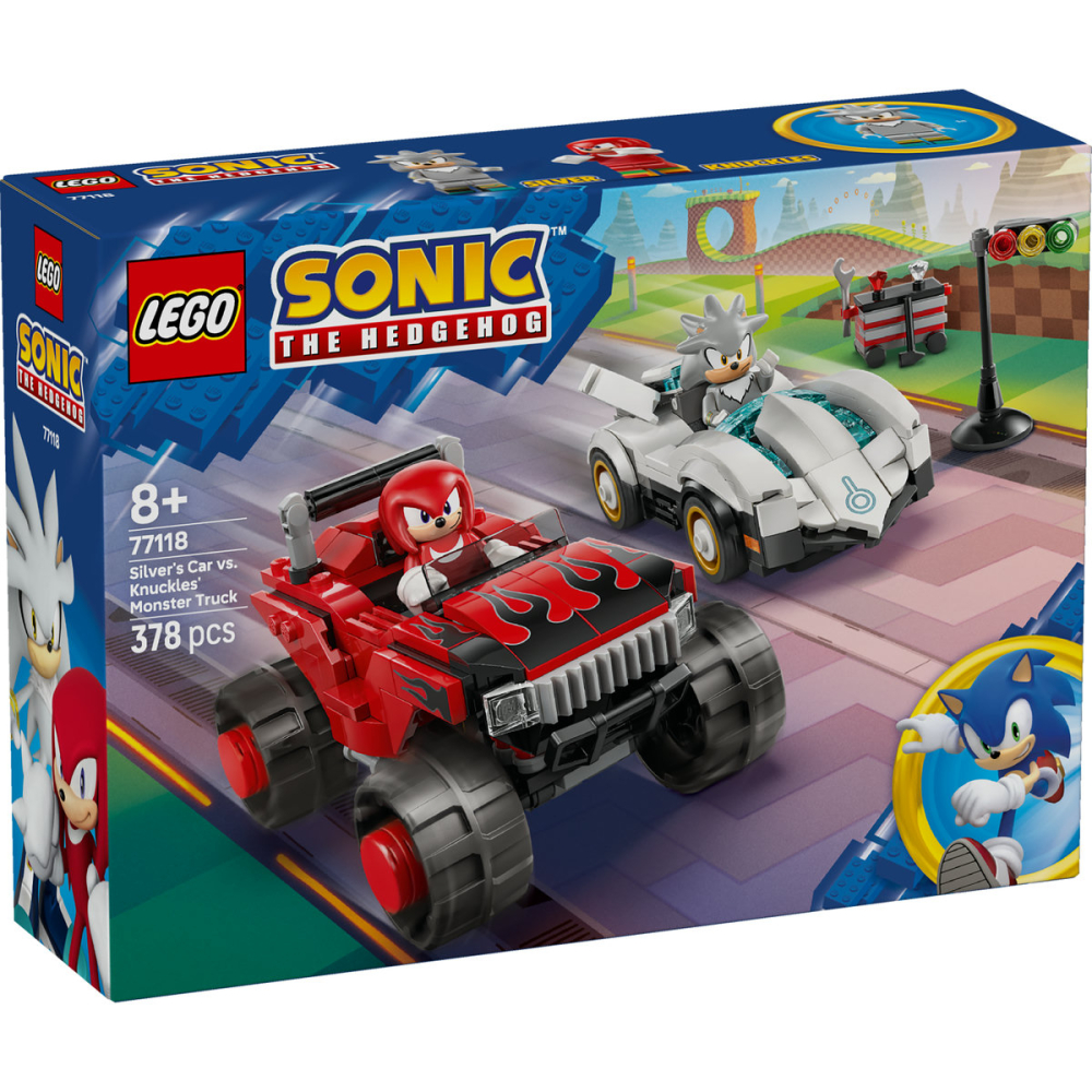 LEGO Sonic the Hedgehog Masina lui Silver vs Camionul lui Knuckles 77118 [2]