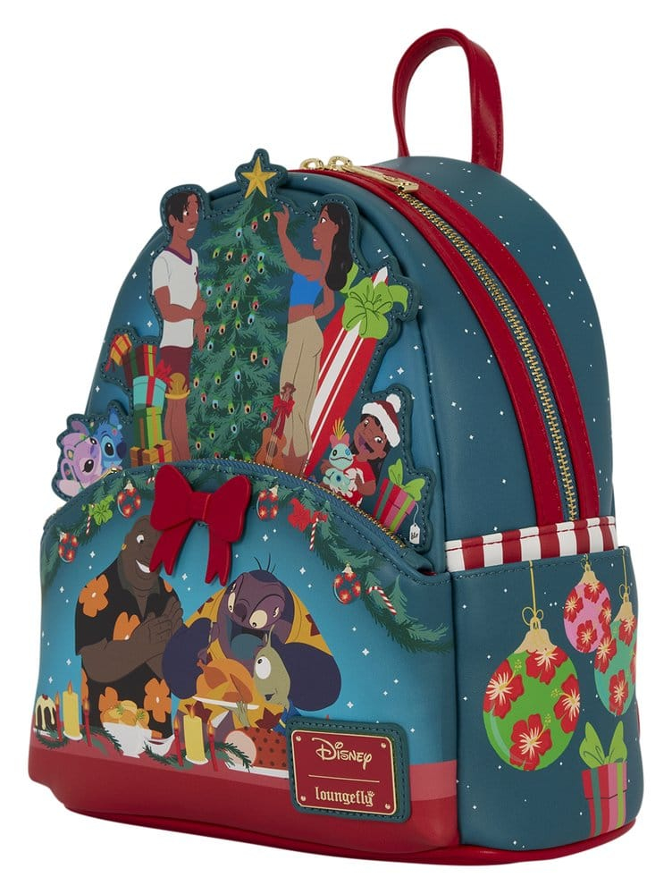 Lilo & Stitch by Loungefly Mini Backpack Holiday Celebration [3]
