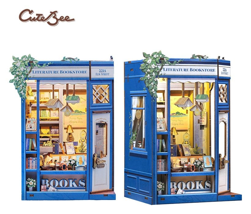 Literature Bookstore - DIY Book Nook Kit cu LED [8]
