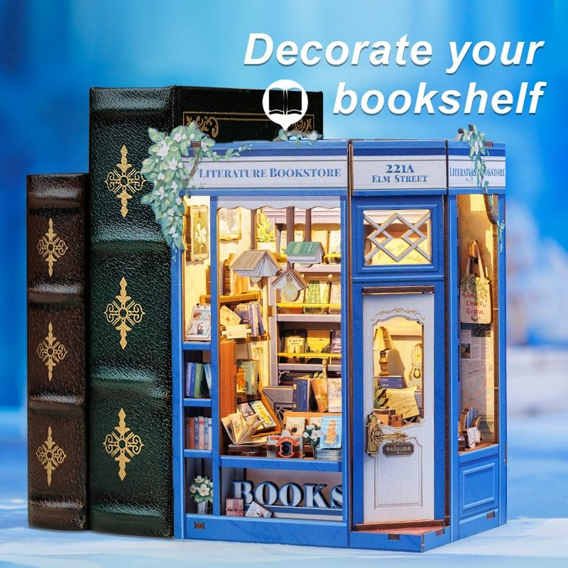 Literature Bookstore - DIY Book Nook Kit cu LED [10]