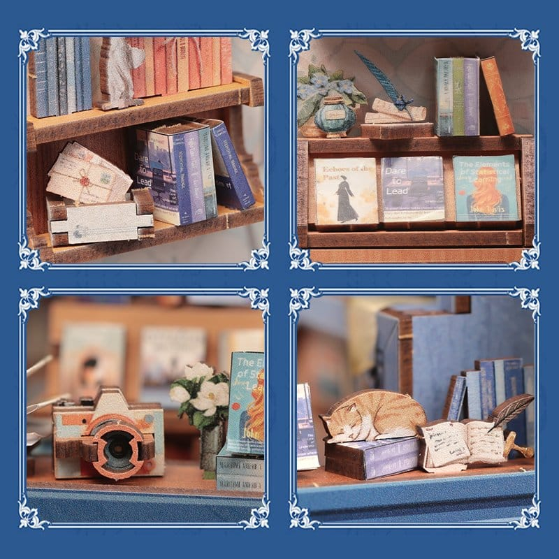 Literature Bookstore - DIY Book Nook Kit cu LED [9]