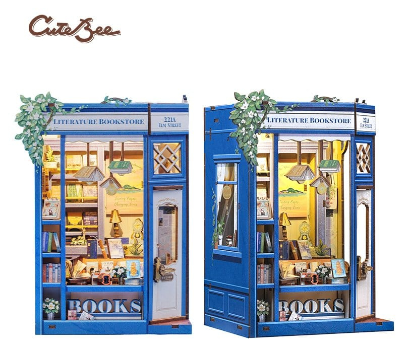 Literature Bookstore - DIY Book Nook Kit cu LED [5]